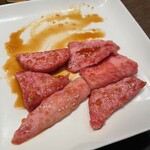 味道苑 - カルビ　2人前　3枚焼いてしまいました。