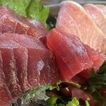 焼きもの家 慶 - お昼にもバチマグロを食べて悪くてなかったけど、ここのはバチマグロ風味の本マグロみたいで別格^_^