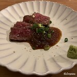 カレーとお酒 蕾 - 岩手県産和牛のたたき