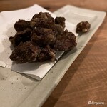 カレーとお酒 蕾 - 砂肝の山椒揚げ