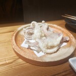 鯖とか烏賊とか真とか - さっきのいかの下足を天ぷらに