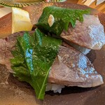 廻し鮨 新鮮や - マグロの血合い