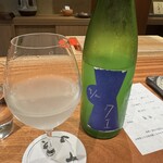 京町堀 なかむら - クエ　無濾過生原酒　山田錦