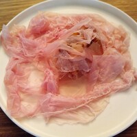 前芝料理店 - ボルピー社プロシュート・12ヶ月熟成生ハム　玉葱のキッシュ
