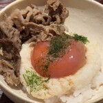 京道 とよおか - 牛しぐれ 卵 とろろ