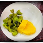 喜良久庵 - たくあんも旨い♫