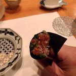 鮨 茶居庵 - ネキトロ巻き