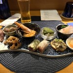 HIYACHU BAR 群青 - 本日の前菜10種盛り（他9種）