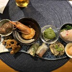 HIYACHU BAR 群青 - 本日の前菜10種盛り（他9種）