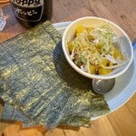 大衆食堂みゆき - 沢庵納豆海苔巻き　３６０円（税込）