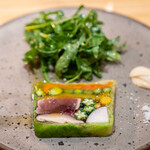 尾山台 山田 - お野菜とカツオのたたきのテリーヌ