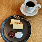 kutsurogi+ - さつま芋のテリーヌ　　880円
オーガニックコーヒー　660円