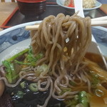 西島光雄食堂 - 食堂、定食屋さんのお蕎麦です。