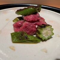 西麻布野口 - マルシンと万願寺とうがらし