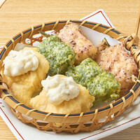 鶏の三色天麩羅