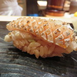 鮨 とかみ - 太刀魚のトロ部分の炙り