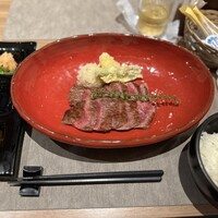 旬菜ステーキ処 らいむらいと - 「名人」和牛ロース肉の和牛ステーキ(150g)