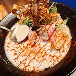 鯛担麺専門店 抱きしめ鯛 - 2024年10月限定 蟹きのこ(1,300円) ヤバい旨さ！カニ味噌とキャビアとバターと、、、カロリーが怖い。。。