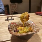 壱面 - ふぐときゅうりの備長炭オイル和え