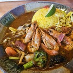 スープカレーなっぱ - タイ風海老カレー