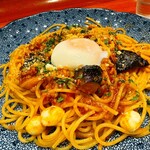 五右衛門 - ナスとモッツァレラチーズのカルボナーラミートソース