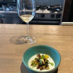 ワインとスパイス小料理 Dal Mellow - 豆と薩摩芋のミントソテー ココナッツミルクのソース