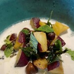 ワインとスパイス小料理 Dal Mellow - これも2023年10月コースに組み込まれてたお料理の一つ。1年経っての振り返りとブラッシュアップしたって事かなあ。