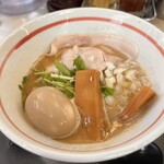 らーめんスタンド アール&アール - 魚介鶏白湯味玉付