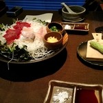 山里のお刺身　馬・岩魚