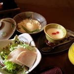 船山温泉 - サラダ他