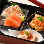 Food Salon 錦鯉 - 和風しゃぶしゃぶ／すき焼き特上コース　前菜3点盛り
