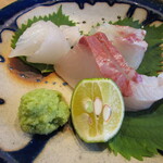 おばんざいBAR 恩返し - 刺身3種盛