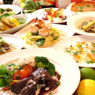 期間限定で3時間の飲み放題付き◆シェフにお任せ8品コース◎