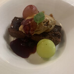 Au Depart Cinq fers - デザート　チョコレートケーキ