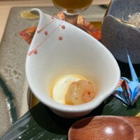 熊本 鮨 銀座ふくじゅ - エビとマスカルポーネチーズ