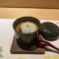 大阪 京橋 鮨 黒潮海閤 - とろろと鰻の茶碗蒸し
