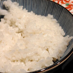 とんかつ こめ山 - 土鍋御飯もツヤツヤしています