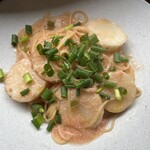 料理工房 とらんとらん - 明太子と山芋のペペロンチーノ