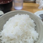 山梨家系元祖炭焼き サムライハンバーグ - ご飯おかわり自由　めちゃウマ米