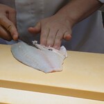 日本橋水天宮 七灯舎 - 鯛の捌き (4)