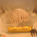 カフェ白樺堂 - ケーキ（モンブラン）