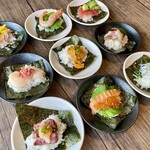 板長おすすめ本日の豪華創作手巻き寿司