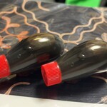 茶寮 - しあわせのブタさんのランチャーム(醤油入れ)。中身は昆布出汁の酢醤油＆辣油。1つに1つ付けてくれたけど多すぎwこれ自体が美味しい。