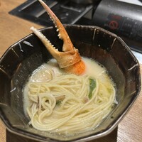 とり料理 鳥者 - とりカニ鍋の〆ラーメン