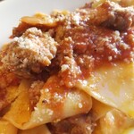 DragonSuplex - ソーセージのトマトソースういきょう風味 自家製マルタリアーティ