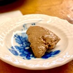 鮨おばな - 珍しい喉黒の肝　鮟肝よりちょい苦味ありこれは旨い！