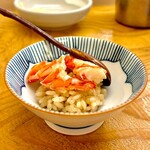 鮨おばな - 継ぎ足しタレの海老小丼　シャリまで旨くなる！