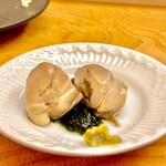 鮨おばな - 濃厚な蒸し牡蠣とアオサ　