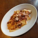 DragonSuplex - ソーセージのトマトソースういきょう風味 自家製マルタリアーティ