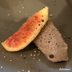 草のゆかり - 秋刀魚と鴨のレバーのパテと無花果